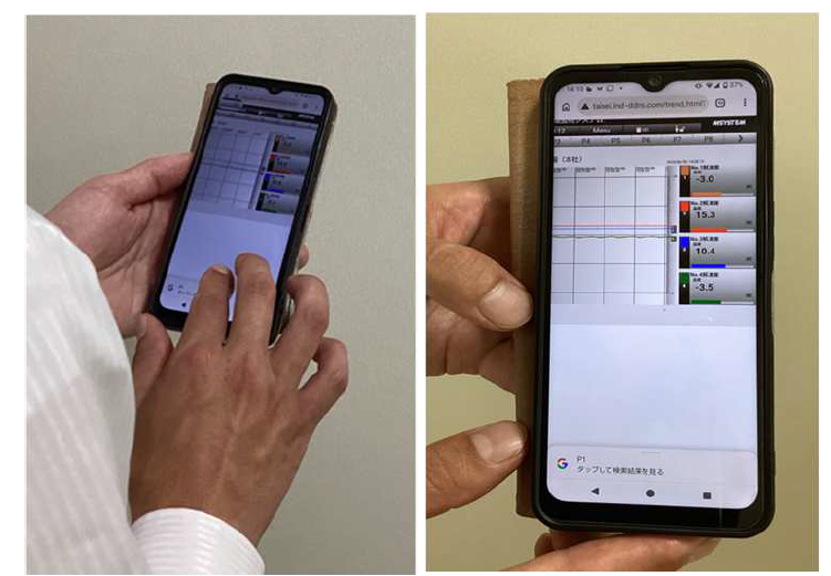 スマートフォンで見える化